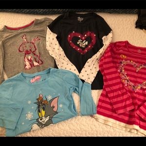 4 Long sleeve tees sz 7/8